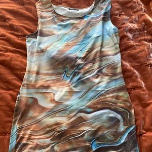 SHEIN Plus Graphic Tank Dress